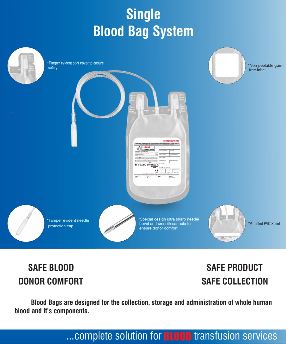 Single Blood Bags System
