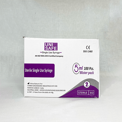 Sterile Hypodermic Syringes For Single Use